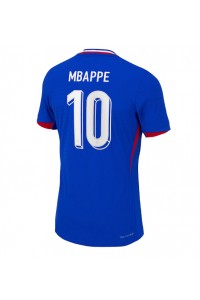 Frankrijk Kylian Mbappe #10 Voetbaltruitje Thuis tenue EK 2024 Korte Mouw